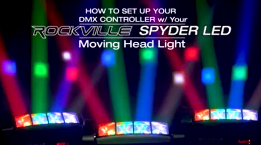 【Roma Park】LEDマシン Amazon.com: Rockville Spyder LED (8) Beam Moving Head Motorized